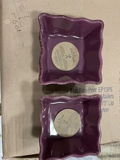 2X New La Cucina Home Essential And Beyond Saucer/deep Desert Bowl 2”hx4”w