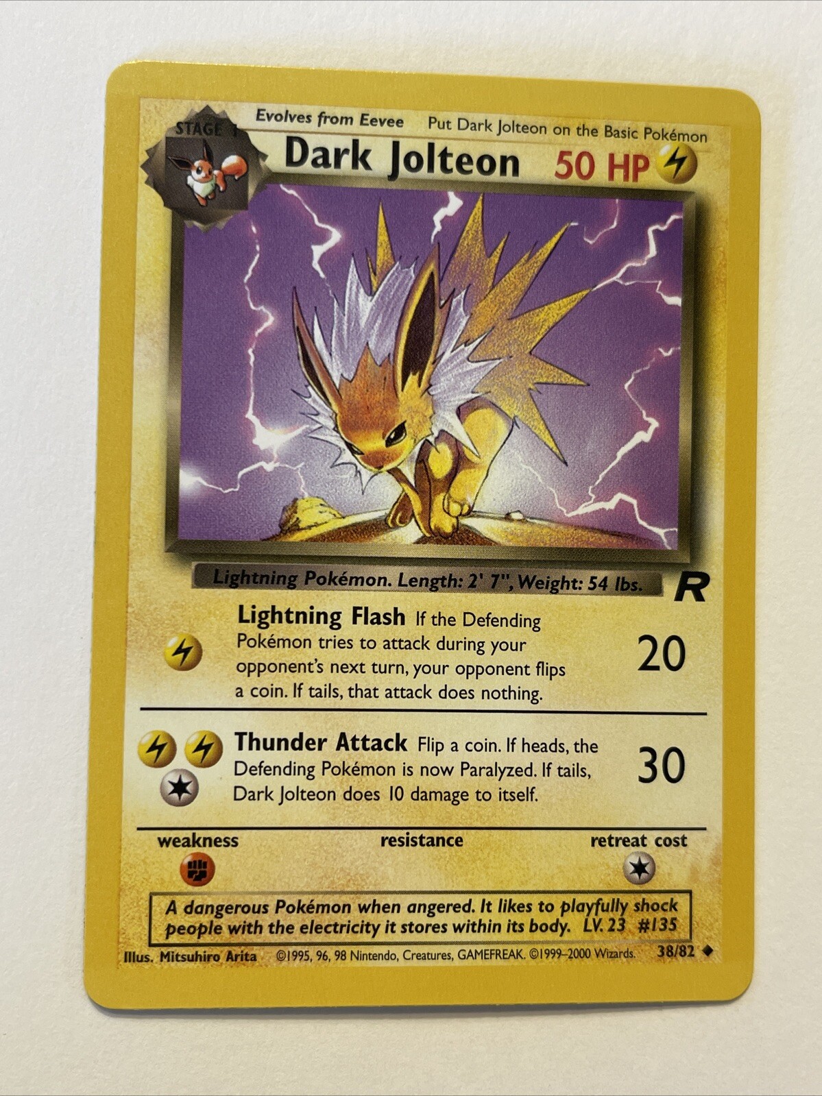 Dark Jolteon 38/82  TCG Pokemon Team Rocket NM