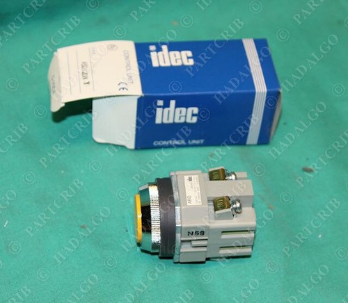 IDEC ABD120N Y Pushbutton Momentary Flush push button yellow N58 NEW - Picture 2 of 3