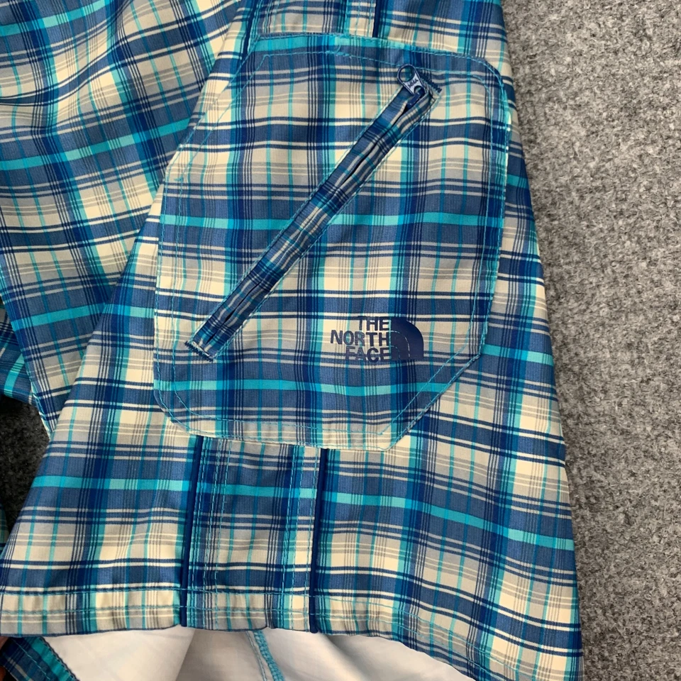 The North Face Board Pantalón Corto Hombre 34 Multi Cuadros Frente Plano Cintura Fija Ligero Foto 3 de 4