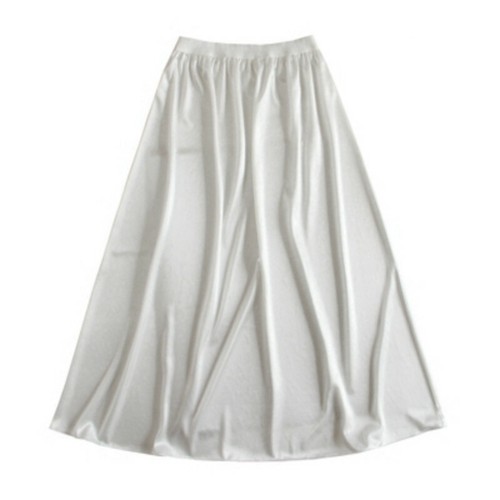 Lady Satin Faux Silk Underskirt Petticoat Under Dress Half Slip Midi Skirt Thin - Picture 12 of 13