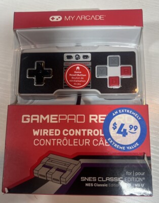 My Arcade GamePad Retro- Classic Wired Controller for the SNES & NES Classic ...