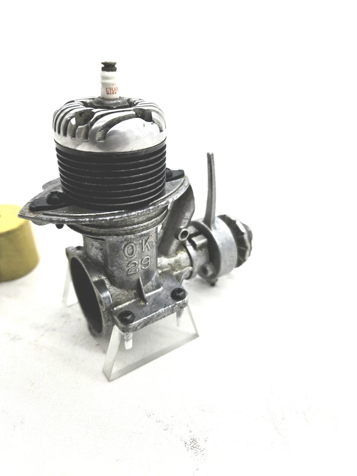 HERKIMER OK HOTHEAD 29 GLOW MODEL AIRPLANE ENGINE GOLD TANKS M2 - Image 4 of 4