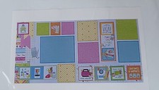 Scrapbook CRAFT THEME PAGE KIT 12x12 Sheet