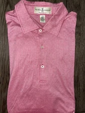 Mens Fairway & Greene Mercerized Cotton Short Sleeve Golf Polo Shirt Large - EUC