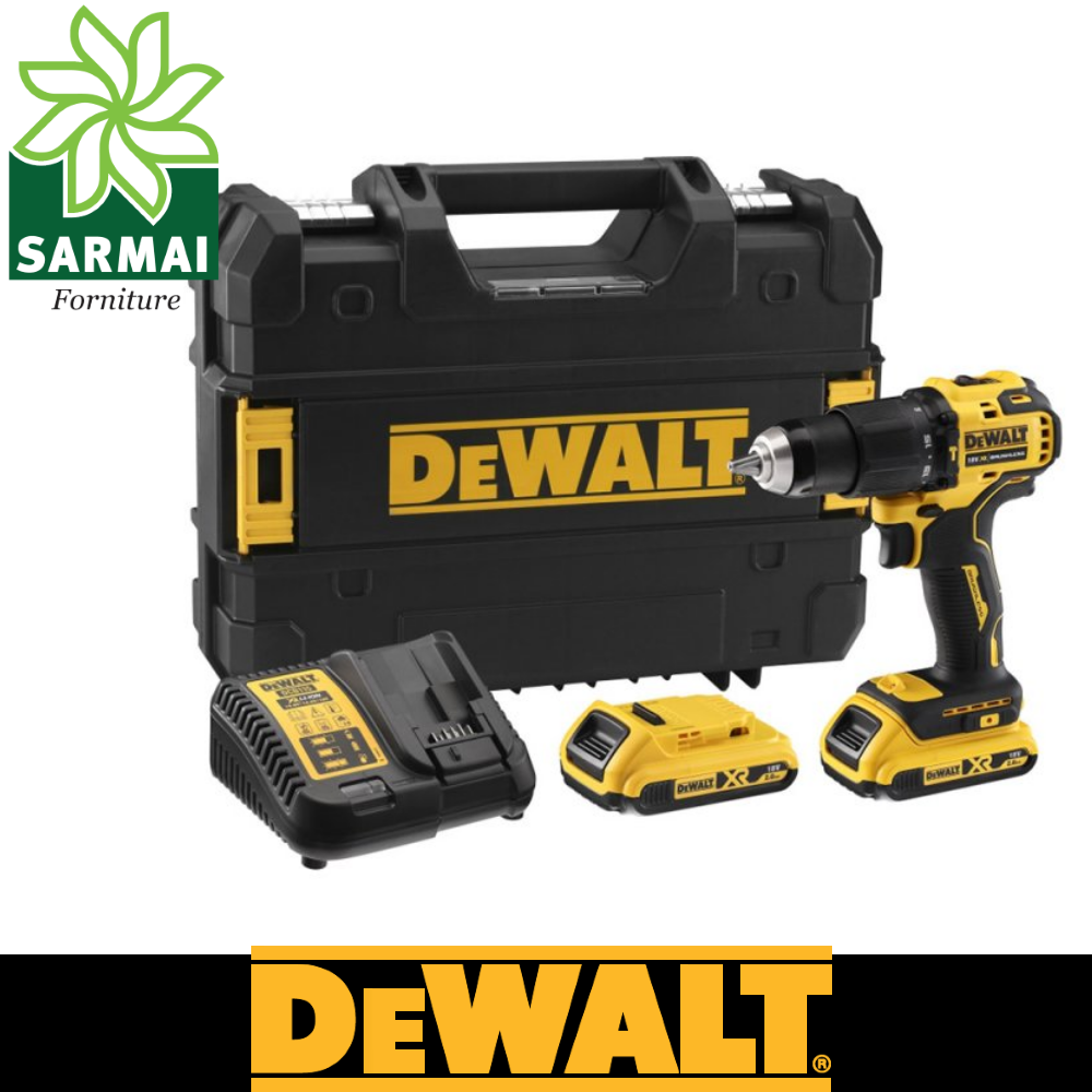 DeWALT DCD709D2T trapano avvitatore compatto XR 18V BRUSHLESS con percussione