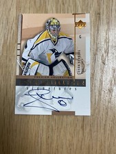 2001-02 Upper Deck Hockey Premier Signatures Johan Hedberg Autographed Card