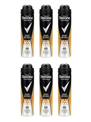6x Rexona Sport Defence 150 ml Deospray Men, 48H, Motion Sense