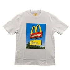Palace x McDonald's Sign T-shirt Mens White Large Skateboard Streetwear Outdoors