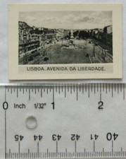 1936 Scerries Cigarette card No. 49 Lisboa, Avenida da Liberdade