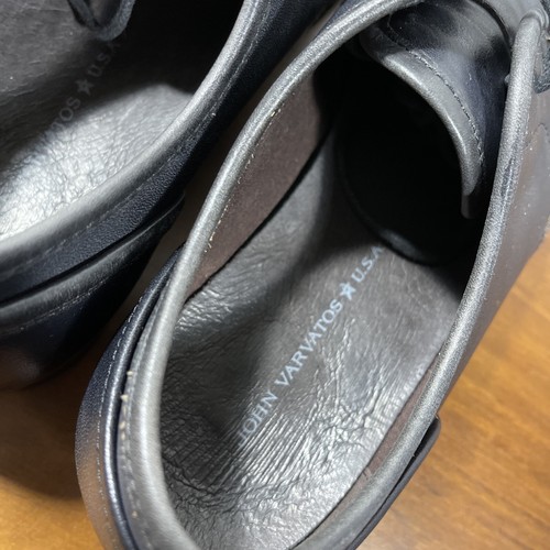 John Varvatos star USA punta piatta oxford L nero pelle pizzo uomo 8,5 - Foto 6 di 10