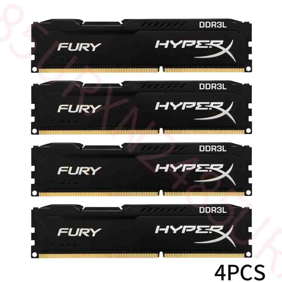 32GB 4x 8GB 4GB DDR3L 1600MHz PC3L-12800 1.35V DIMM Desktop RAM Kingston Lot BT - Image 3 of 4