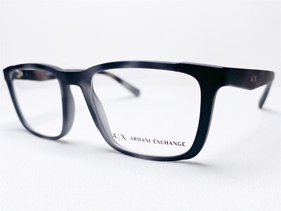 NEW Armani Exchange AX3052 8252 Mens Matte Grey Havana Eyeglasses