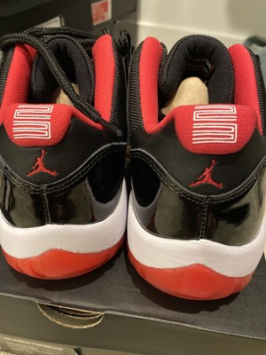 Nike Air Jordan 11 Retro Low Bred Black/Red Size 10 | eBay