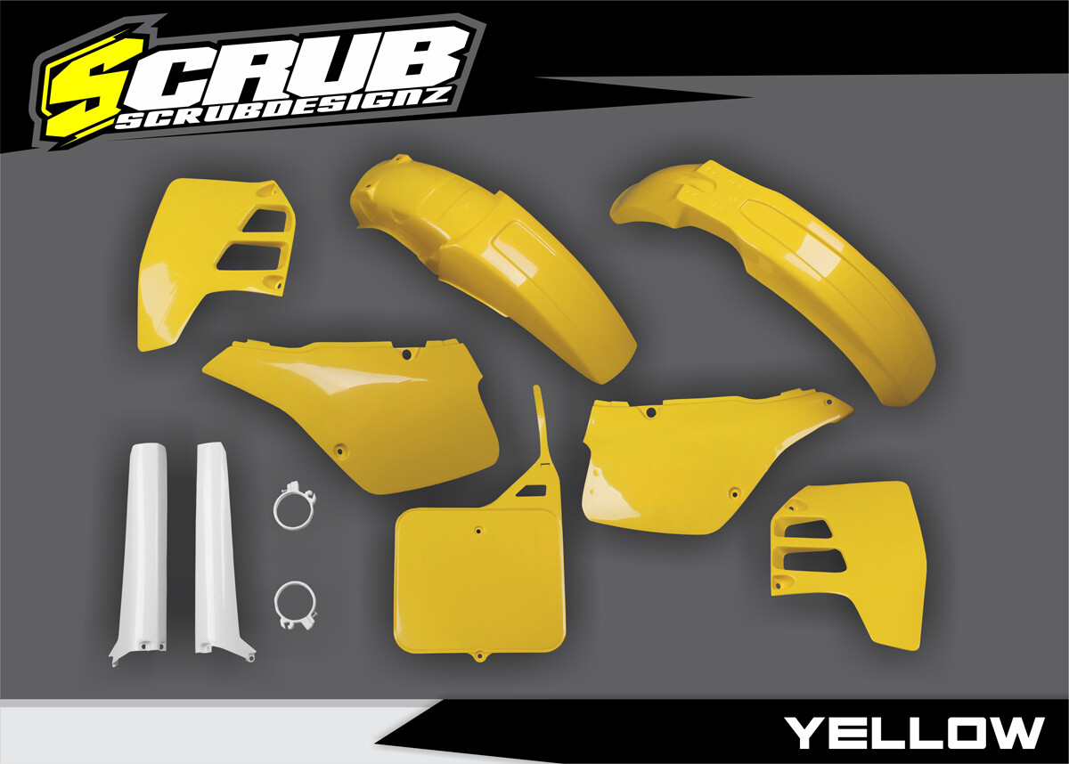 Suzuki RM250 1992 Yellow OEM color Motocross Plastic Body Kit | eBay