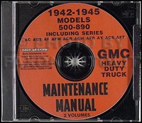 1941-1942-1945 GMC 500-890 Lkw WerkstatthandbüCher Reparaturservice Auf CD-ROM