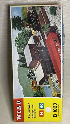 Vintage Wiad N-HO Scale Model Kit Wiad B1060 Lagerhalle Storage Shed