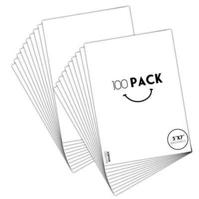 100 Pack 5x7 Backing Boards for Photo Frames Mat Photo Art Prints Artwork Craft