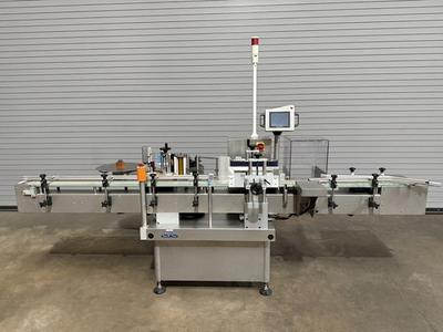 #ad #ad CVC 302C Inline Pressure Sensitive Wrap Around Bottle Labeler Labeling $25850.00