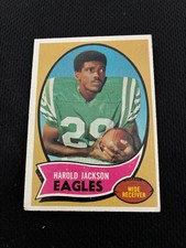 HAROLD JACKSON ROOKIE TOPPS 1970 PHILADELPHIA EAGLES EX FOOTBALL CARD !!. rookie card picture
