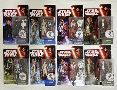 Star Wars The Force Awakens Lot Of 8 Figures Han Hux Rey Poe Dameron Phasma