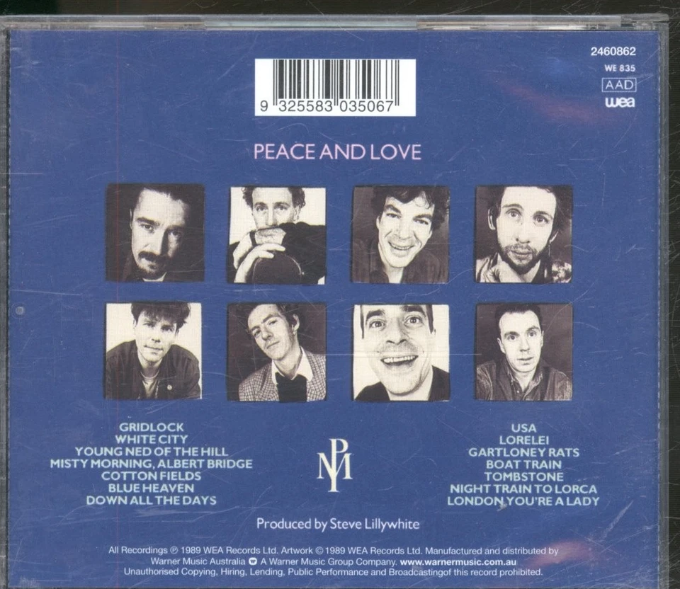 Pogues Frieden Und Liebe CD Australien WEA 2460862 - Bild 2 von 3