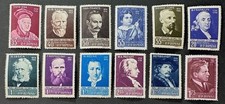 ROMANIA  1122 - 1133   Beautiful  Mint   NEVER  Hinged  Sets  PORTRAITS