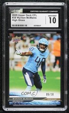 2025 Upper Deck CFL High Gloss 5/10 Wynton McManis #38 CGC 10 Gem Mint b9t