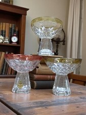 Lot de 4 coupes en cristal vintage Blei - Collection coupes anciennes rétro