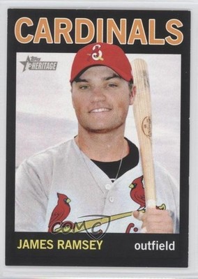 2013 Topps Heritage Minor League Edition Black 65/96 James Ramsey #89 0c6