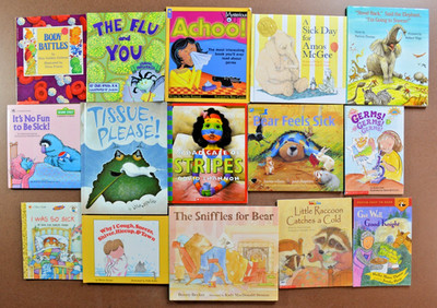 Lot of 15 Picture Books Germs and Being Sick Science Catch a Cold Human Body B2