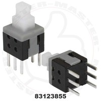 Interruttore A Pulsante Autobloccante 2P2T 6 Pin Mini Pulsante - 2 Pezzi