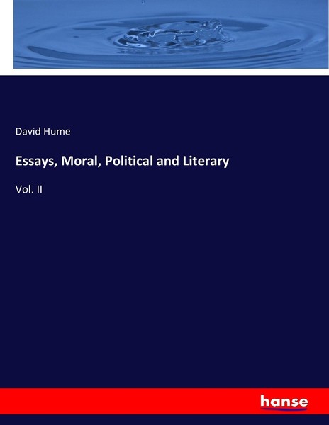 Essays, Moral, Political And Literary David Hume-image