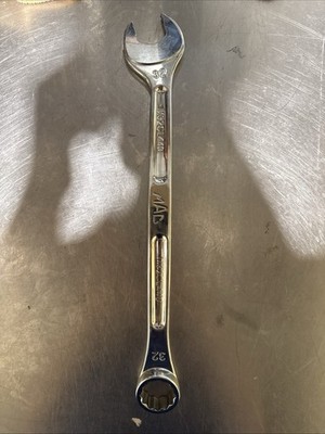 Mac Tools M32CL440 32mm Metric Standard 12-Point Chrome Combination Wrench NICE