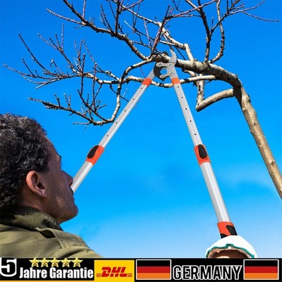 Profi Amboss Astschere Teleskopstiel Gartenschere Baumschere Astschneider Schere