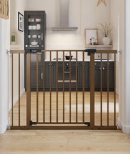 30" Tall Baby Gate Stairs Doorways Walk Thru Auto Close Fits 29.5" - 46" Wide