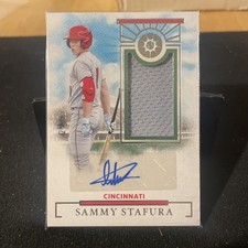 2025 Panini Boys of Summer Sammy Stafura Prospect Material Jersey Auto /99