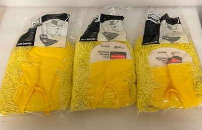 3 Rubbermaid 18'' x 5'' Twisted Loop Blend Dust Mop