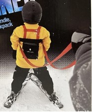 LUCKY BUMS Kids Toddler Ski Harness Trainer w/ Grip N' Guide Handle Backpack
