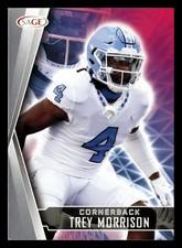 Trey Morrison 2022 SAGE #57 North Carolina Tar Heels NFL RC ROOKIE CARD