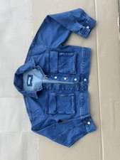 Loft Blue Crop Jean Jacket CROPPED Color: Blue Size: S