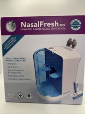 NasalFresh MD Powered Saline Nasal Irrigation Device Allergy Nose Rinse