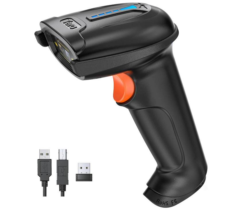 Douchez les files d'attente grâce au scanner code barre sans fil Tera USB longue autonomie