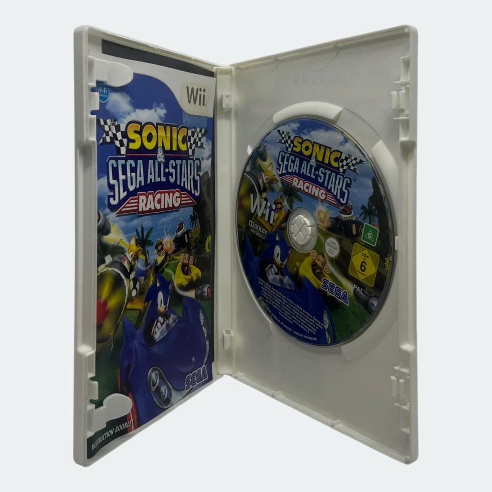 Sonic & Sega All-Stars Racing Nintendo Wii & Wii U - Complete w Manual - Tested - Image 3 of 4