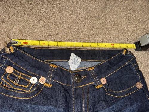 Vintage Y2K True Religion Women’s Joey Super T Jeans Straight Leg Seat 27* - Picture 8 of 13