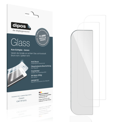 2x Schutzfolie für Cosori CAF-TF101S - Anti-Shock 9H Folie dipos Glass