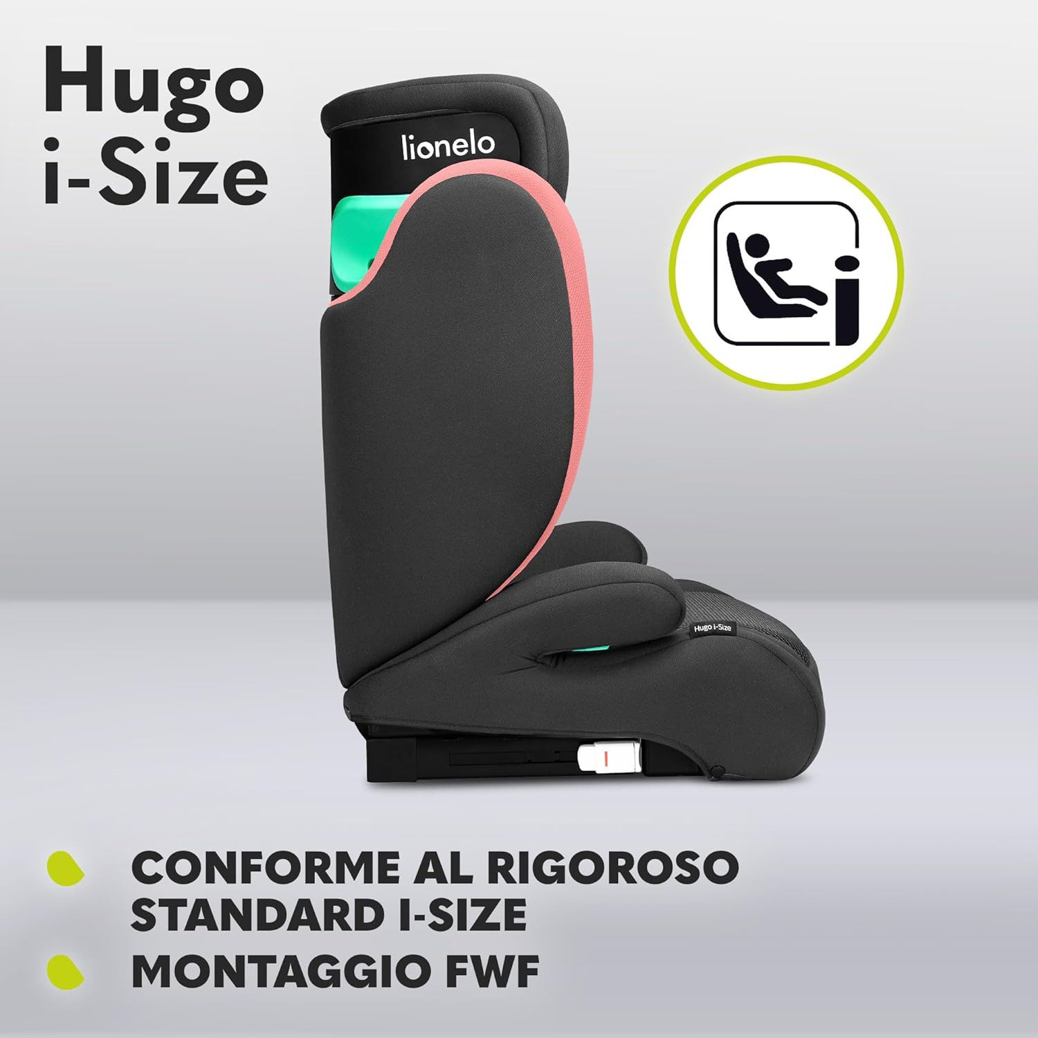 Hugo I-Size Seggiolino Auto ISOFIX Con L'Ultima Norma I-Size R129 per Bambini Gr foto 5