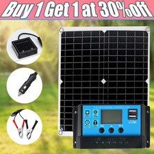 1000W Solar Panel Kit Controller 12V Battery Charger Dual USB Caravan Boat