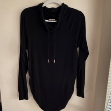 Isabel Maternity by Ingrid Isabel Women's Hooded Hoodie Black Long Sleeve S