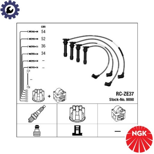 IGNITION CABLE KIT 9898 FOR MAZDA 323/P/V/S XEDOS/6 Z5-DE 1.5L B69N/B6EW 1.6L